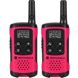 Motorola Talkabout T107 Alkaline 2-Way Radio in Neon Pink (12-Pack)