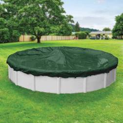 Pool Mate Heavy-Duty 21 ft. Round Grass Green Winter Cover