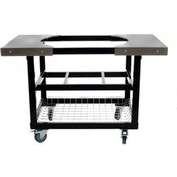 Primo PG00370 Cart with Basket and Stainless Steel Side Shelves for Oval LG 300 and XL 400