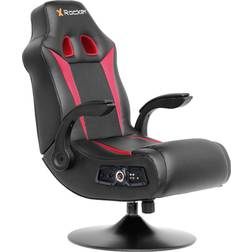 X Rocker Bluetooth & Ergonomic Swivel Leather Gaming Chair Black/Red