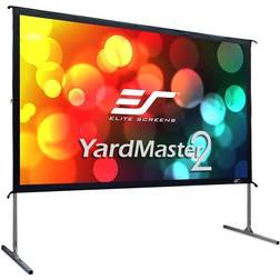 Elite Screens Yardmaster 2 Rear 110" Outdoor Self Standing Projector Screen Silver
