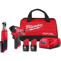 Milwaukee M12 FUEL 12 V 2 amps Cordless Brushless 2 Tool Combo Kit