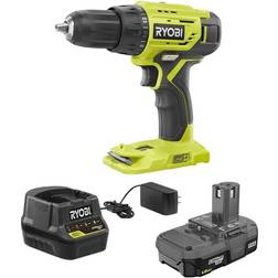 Ryobi ONE 18V Lithium-Ion Cordless 1/2 in. Drill/Driver Kit with (1) 1.5 Ah Battery and 18V Charger