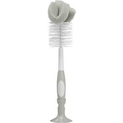 Dr. Brown s Baby Bottle Cleaning Brush with Sponge and Scrubber Gray