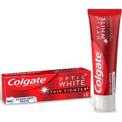 Colgate Optic White Stain Fighter Whitening Toothpaste Clean Mint 6