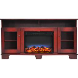 Cambridge Savona Electric Fireplace Heater with 59 Entertainment Stand and Multi-Color LED Flame Display