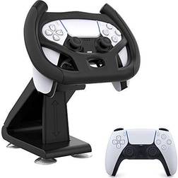 PS5 Gaming Racing Wheel, Meagadream Steering Wheel with4 Table Suction Cup for Sony Playstation 5 Dualsense Controller