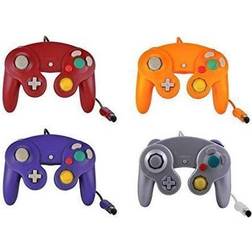 Lot Of 4 Orange Purple Red Silver Controllers For GC Wii Wii U Switch For GameCube