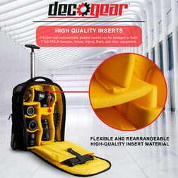 Deco Gear 3-in-1 Travel Camera Case Waterproof Trolley, Backpack, Carry On Bag