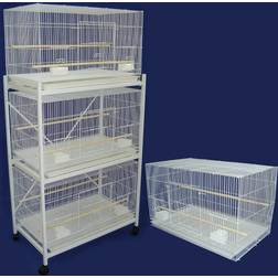 Ymlgroup Lot of 4 Medium Breeding Cages 3 Tie Stand