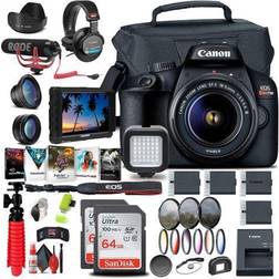 Canon EOS Rebel T100 4000D DSLR Camera with 18-55mm Lens 4K Monitor More
