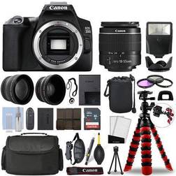 Canon EOS 250D SL3 DSLR Camera w/ 18-55mm 16GB 3 Lens Ultimate Accessory Kit