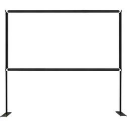Vevor 90 in. Outdoor Movie Screen with Stand Portable Movie Screen 16:9 HD Wide Angle Projector Screen for Office Home Theater