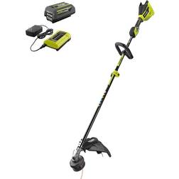 Ryobi 40V Brushless Cordless Battery Attachment Capable String Trimmer with 4.0 Ah Battery and Charger