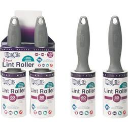 Woolite Sanitized Pro Grade 60-Sheet Super Jumbo Lint Roller (2-Pack) Gray