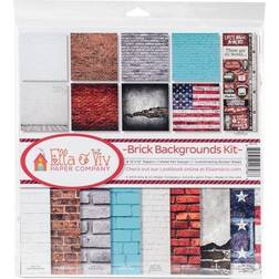Brick Backgrounds Paper Pack Ella & Viv