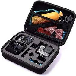 TEKCAM Action Camera Carrying Case Protective Bag Compatible with Gopro Hero 8 7/AKASO ek7000 Brave 4 6/APEMAN/Campark/Crosstour 4k/Dragon Touch Waterproof Camera Travel Storage (Medium)