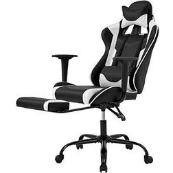 BestOffice Adjustable & Ergonomic Swivel Gaming Chair White