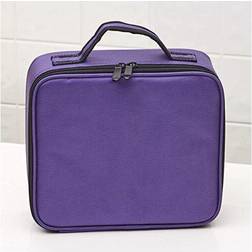 Travel Organizer Case with Adjustable Dividers Purple