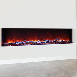 Amantii Tru View 72" Built-In Three Sided Electric Fireplace Indoor/Outdoor 72-TRU-VIEW-XL