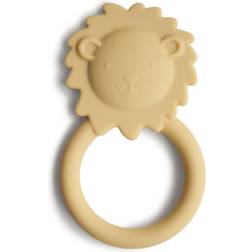 Mushie Lion Teether Soft Yellow