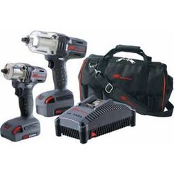 Ingersoll Rand 20V Cordless 1/2 in. and 3/8 in. Impact Combo Wrench Two-Battery Kit, IQV20-2012