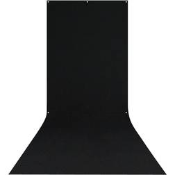 Westcott X-Drop Wrinkle-Resistant Sweep Backdrop Rich Black 5x12ft