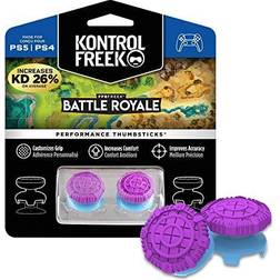 KontrolFreek FPS Battle Royale Performance Thumbsticks for PS4/PS5 2 High-Rise Convex Purple