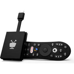 TiVo Stream 4K UHD Streaming Media Player with Google Assistance Voice Control Remote Black