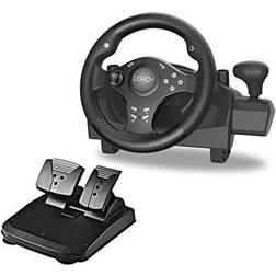 Gaming Racing Wheel with Responsive Gear and Pedals 270 Degree Rotation Pro Sport Compatible with PC PS3 PS4 XBOX ONE XBOX360 NS SWITCH Android
