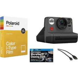 Polaroid Now i-Type Instant Film Camera (Black) Color Film Bundle