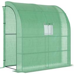 OutSunny 7' Walk-In Greenhouse, Plant Nursery with PE