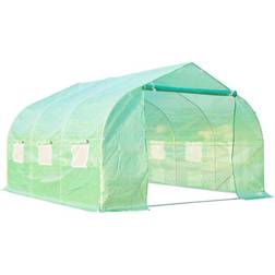 OutSunny 80 W 80 H OutdoorPortable Walk-In Tunnel Greenhouse w/Windows UV/Weather Resi. Cover Steel Frame