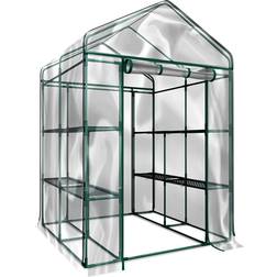 HomeComplete Walk-In Greenhouse Stainless Steel PVC Plastic