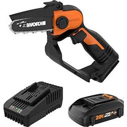 Worx 20 Volt Pruning Saw with 2Ah Battery and 2A Charger, WG324