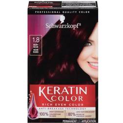 Schwarzkopf Keratin Color Anti-Age Hair Color, 1.8 Ruby Noir