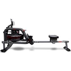 Sunny Health & Fitness Smart Obsidian Surge 500m Water Rowing Machine Black