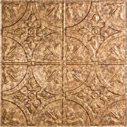 Fasade Traditional #2 2 ft. x 2 ft. Cracked Copper Lay-In Vinyl Ceiling Tile 20 sq.ft.