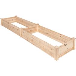 Best Choice Products Raised Garden 8ftx2ft, Wood Planter Box
