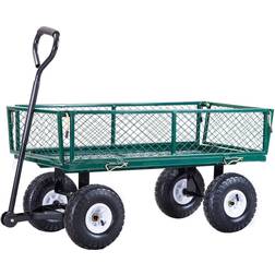 Costway Heavy Duty Lawn Garden Utility Cart Wagon Wheelbarrow