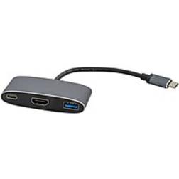 Visiontek USB-C to HDMI, USB USB-C with Power Delivery Adapter C