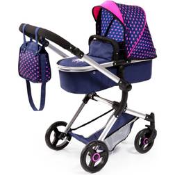 Redbox Bayer City Baby Doll Pram Stroller, Blue