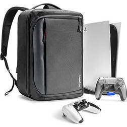 tomtoc Travel Backpack for PS5 Console, Accessories, Protective Carrying Case Storage Bag Compatible with Sony