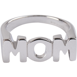 Maria Black Mom Ring - Silver