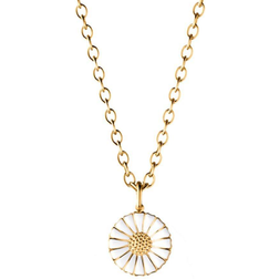 Georg Jensen Daisy Large Necklace - Gold/White