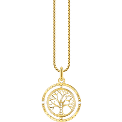 Thomas Sabo Tree of Love Necklace - Gold/Transparent