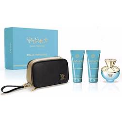 Versace Pour Femme Dylan Turquoise Gift Set EdT 100ml + Shower Gel 100ml + Body Lotion 100ml + Bag