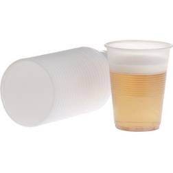 Staples Plastic Cups Transparent 21cl 100-pack