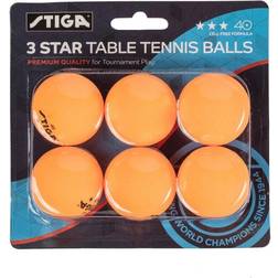 STIGA Sports Ping Pong 3 Star 6Pcs