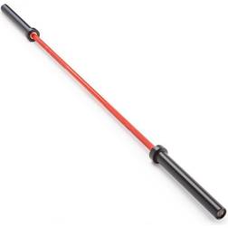 Steelbody 7 ft Men's 20kg Olympic Weight Barbell Ceramic Coating with 4 Needle Bearing Sleeves Red/Black STB-1500RB